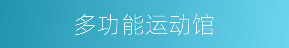 多功能运动馆的同义词