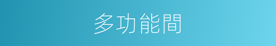 多功能間的同義詞