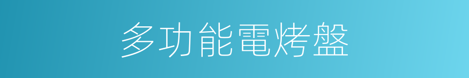 多功能電烤盤的同義詞