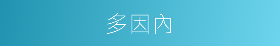 多因內的同義詞