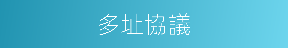 多址協議的同義詞