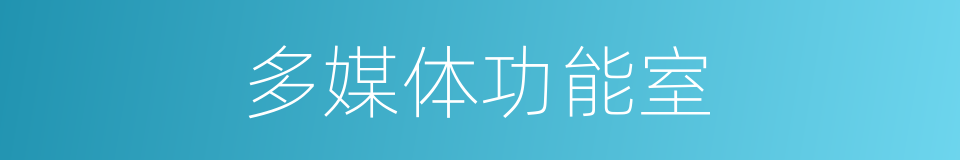 多媒体功能室的同义词