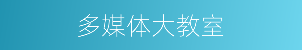 多媒体大教室的同义词