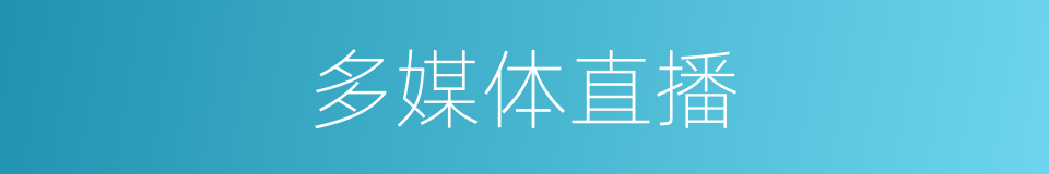 多媒体直播的同义词