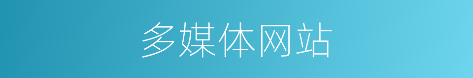 多媒体网站的同义词