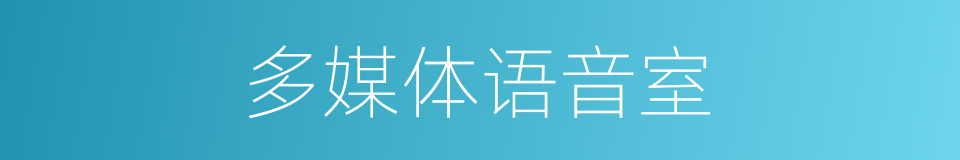 多媒体语音室的同义词