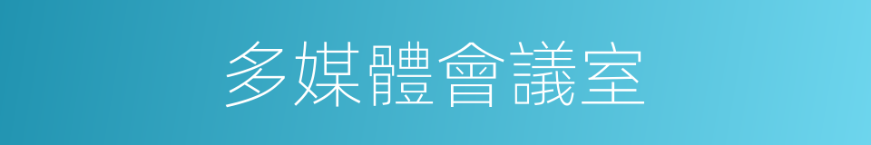 多媒體會議室的同義詞