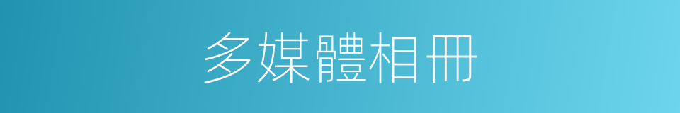 多媒體相冊的同義詞