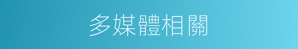 多媒體相關的同義詞