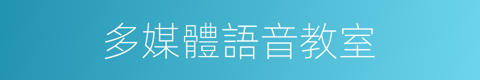 多媒體語音教室的同義詞