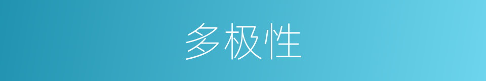 多极性的同义词