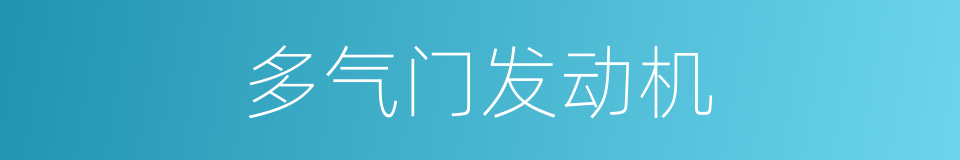 多气门发动机的同义词