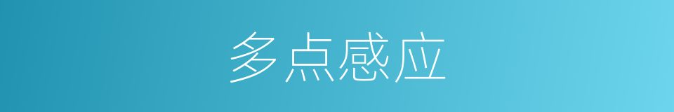 多点感应的同义词