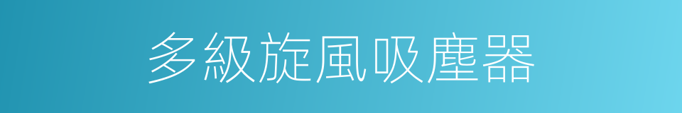 多級旋風吸塵器的同義詞