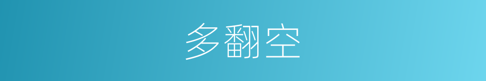 多翻空的同义词