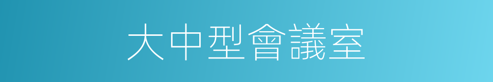 大中型會議室的同義詞