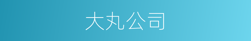 大丸公司的同义词