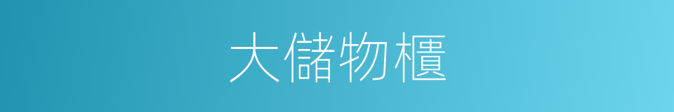 大儲物櫃的同義詞