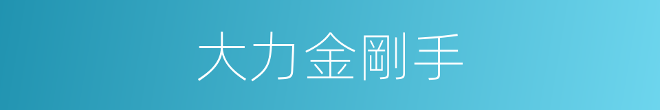 大力金剛手的同義詞