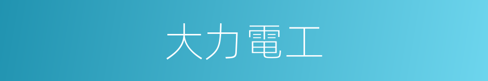大力電工的同義詞