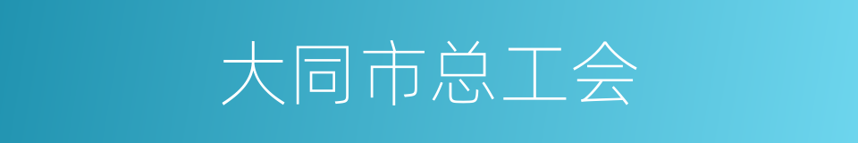 大同市总工会的同义词