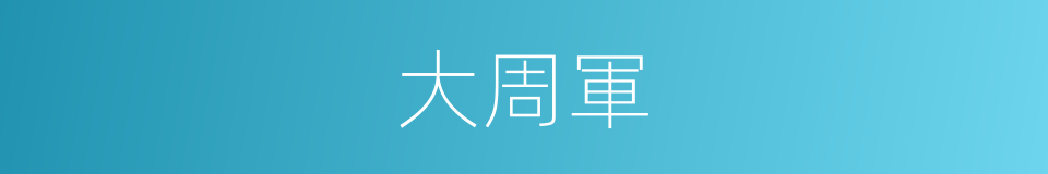 大周軍的同義詞