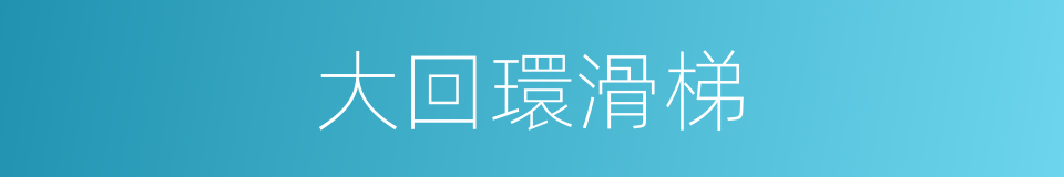 大回環滑梯的同義詞