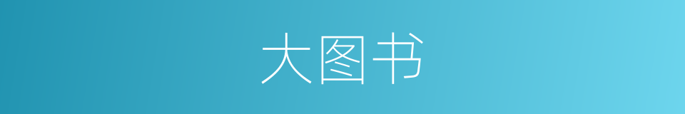大图书的同义词