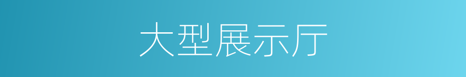 大型展示厅的同义词
