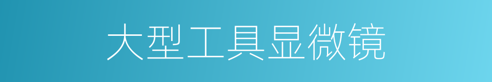 大型工具显微镜的同义词