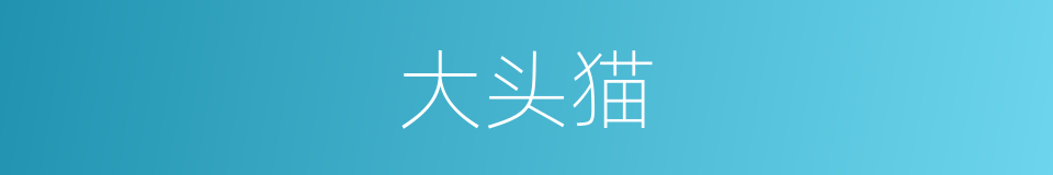 大头猫的同义词