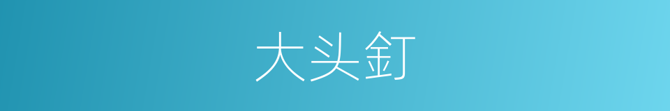 大头釘的同義詞