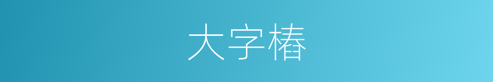 大字樁的同義詞