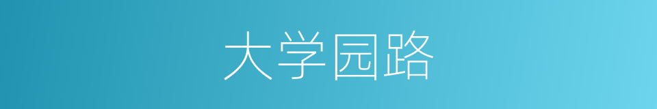 大学园路的同义词
