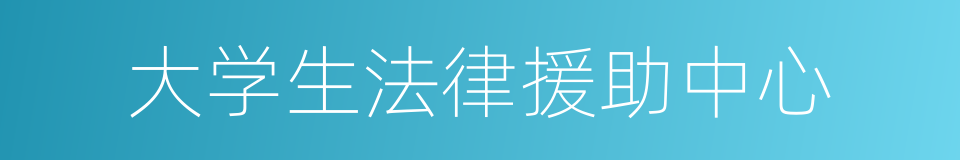 大学生法律援助中心的同义词