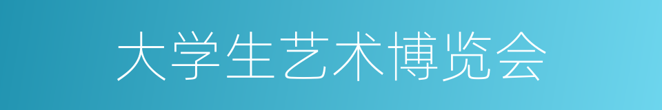 大学生艺术博览会的同义词