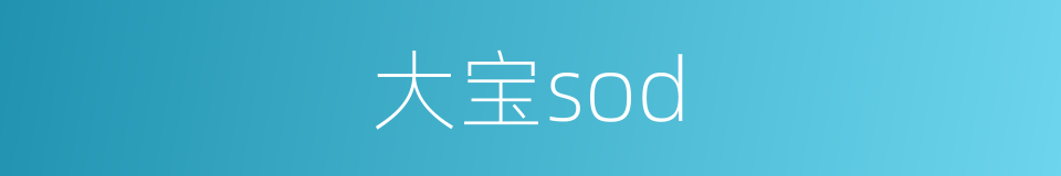 大宝sod的同义词