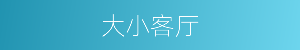 大小客厅的同义词