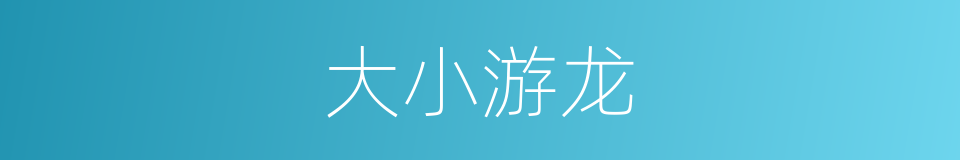 大小游龙的同义词