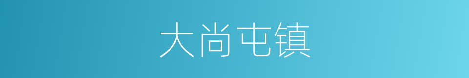 大尚屯镇的同义词