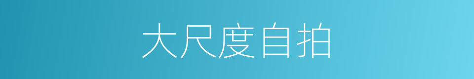 大尺度自拍的同义词