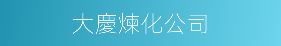 大慶煉化公司的同義詞