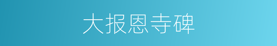 大报恩寺碑的同义词