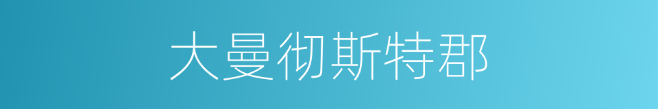大曼彻斯特郡的同义词