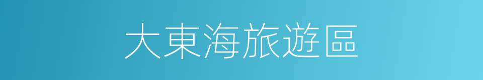 大東海旅遊區的同義詞