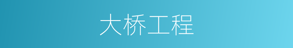 大桥工程的同义词