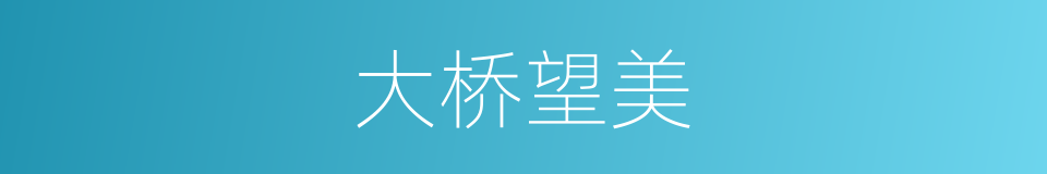 大桥望美的同义词