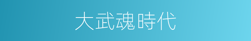 大武魂時代的同義詞