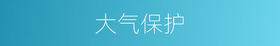大气保护的同义词