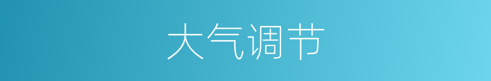 大气调节的同义词